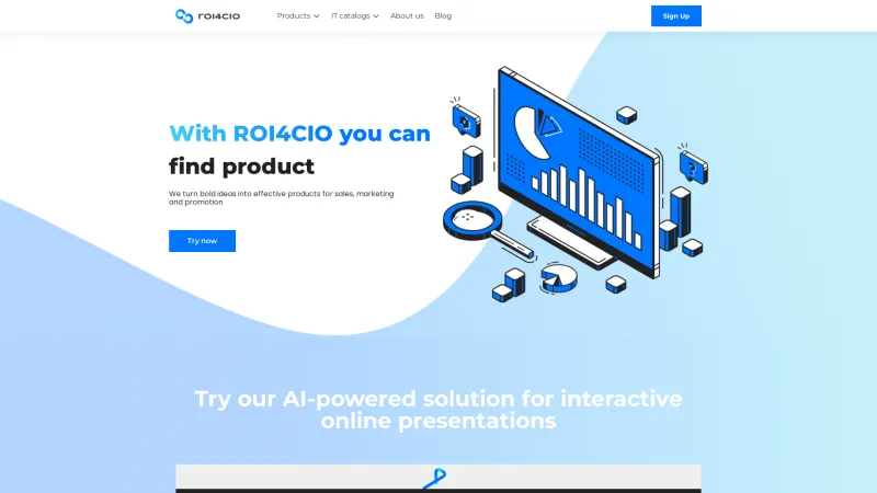 Homepage of ROI4CIO