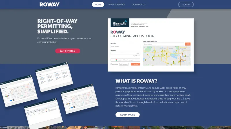 Homepage of Roway