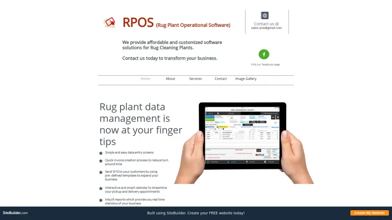 Homepage of RPOS