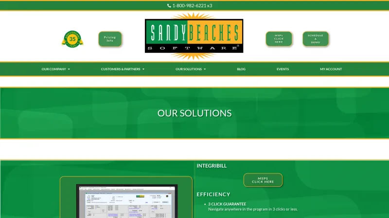 Homepage of IntegriBill