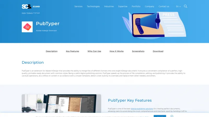 Homepage of PubTyper