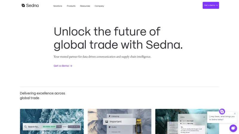 Homepage of SEDNA