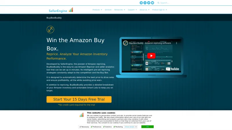 Homepage of BuyBoxBuddy