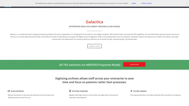 Homepage of Galactica