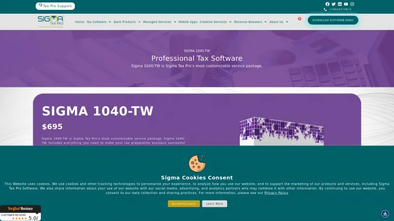 Homepage of SIGMA 1040-TW