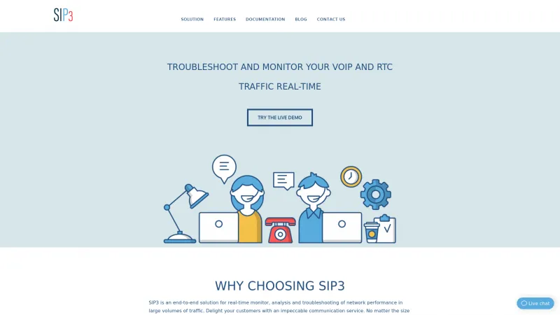 Homepage of SIP3