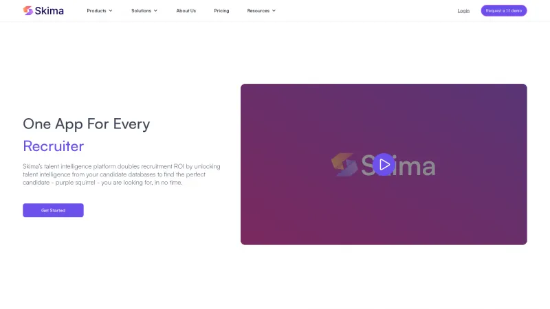 Homepage of Skima