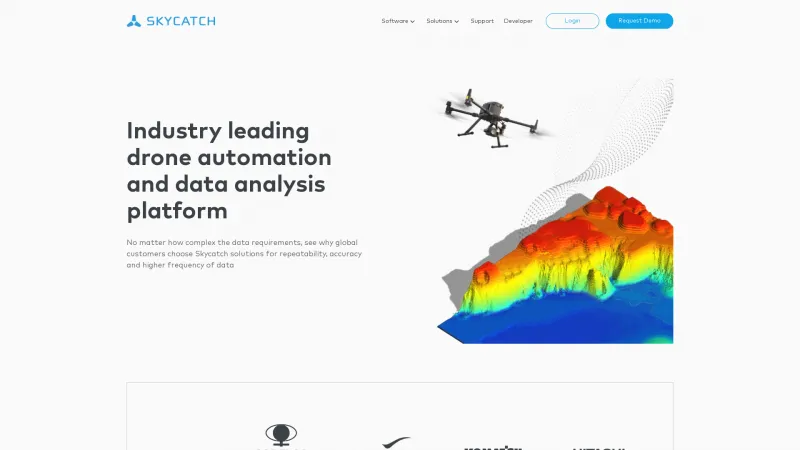 Homepage of Skycatch