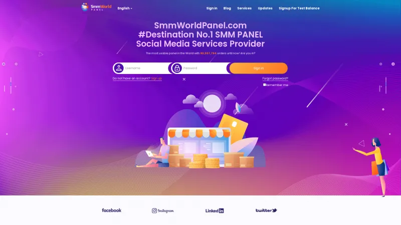 Homepage of SmmWorldPanel