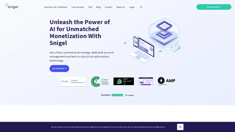 Homepage of Snigel