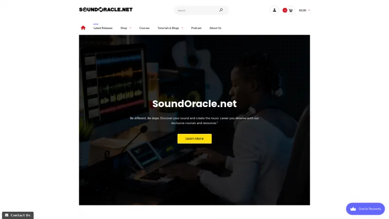 Homepage of SoundOracle.net