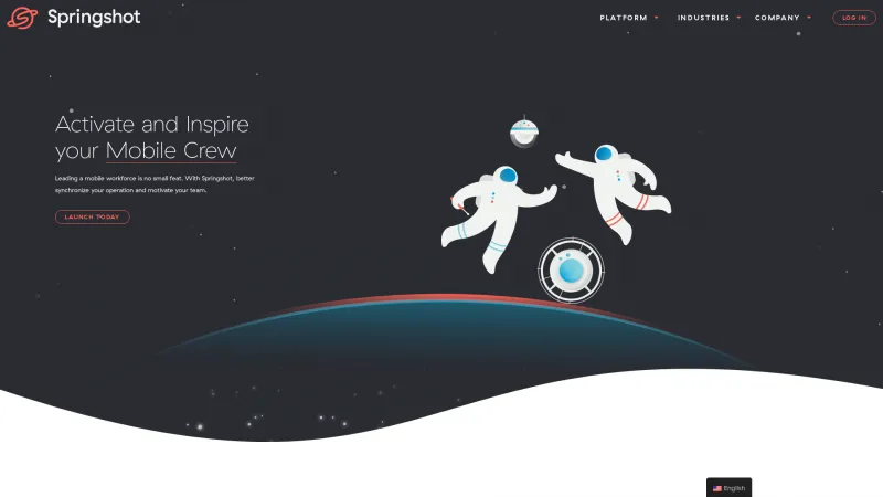 Homepage of Springshot