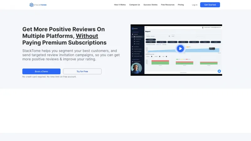 Homepage of StackTome