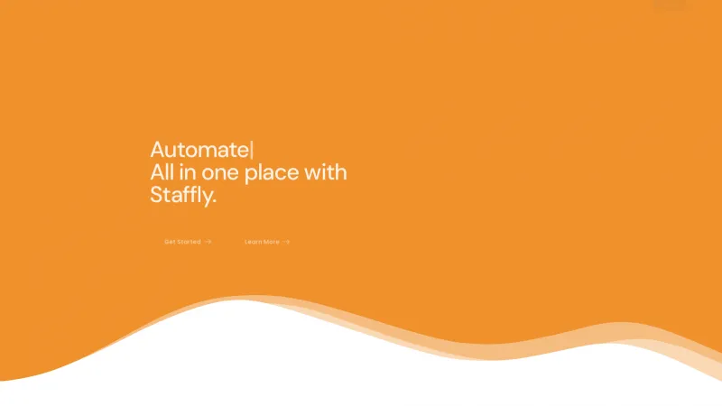 Homepage of Staffly