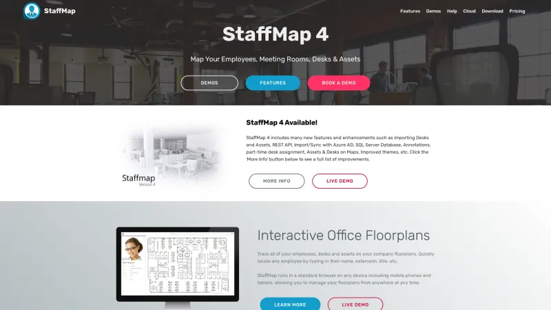 Homepage of StaffMap