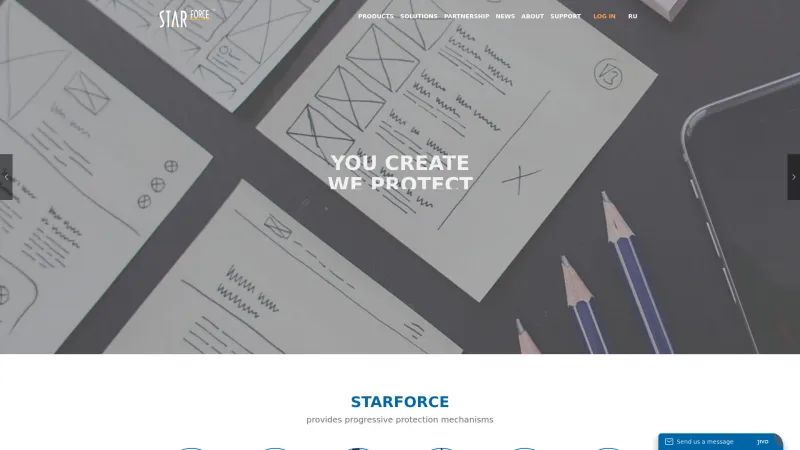 Homepage of StarForce Content