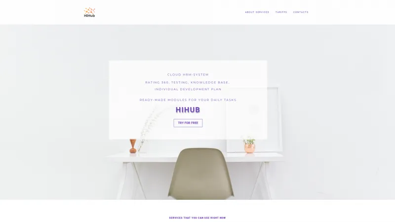 Homepage of HiHub