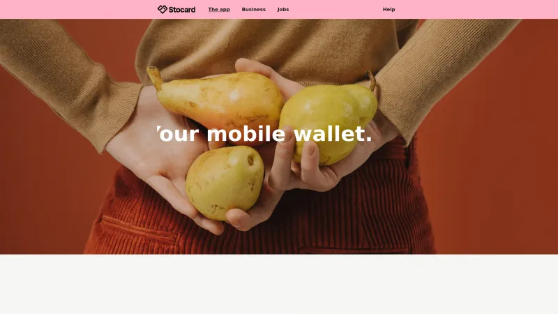 Homepage of Stocard