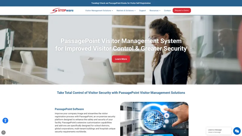 Homepage of PassagePoint