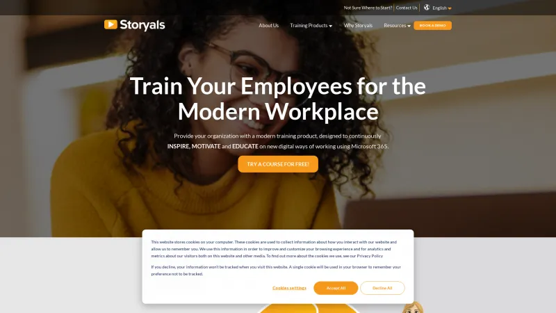 Homepage of Storyals