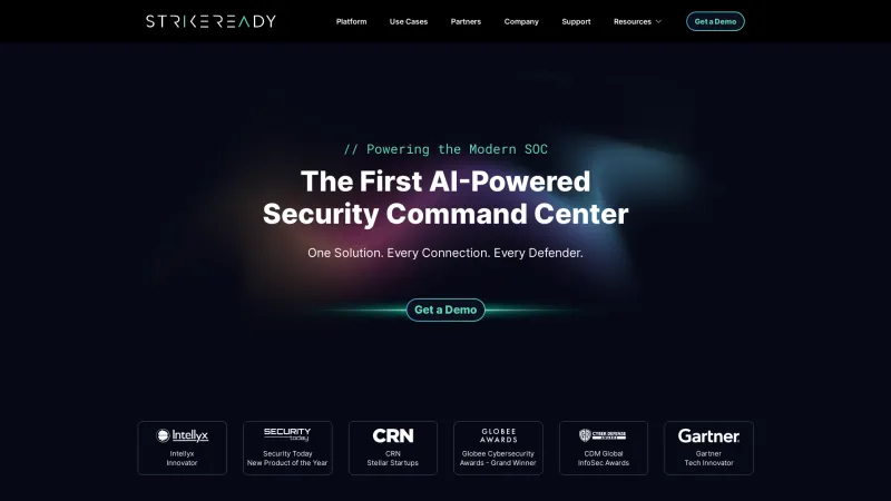 Homepage of StrikeReady