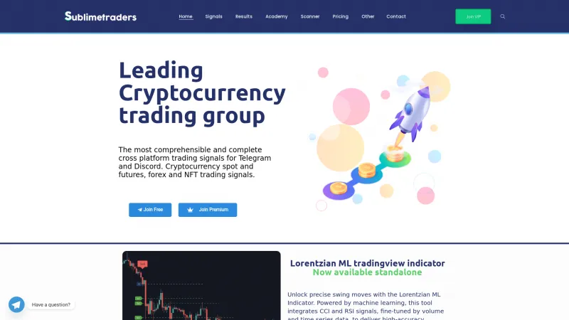 Homepage of Sublime Traders