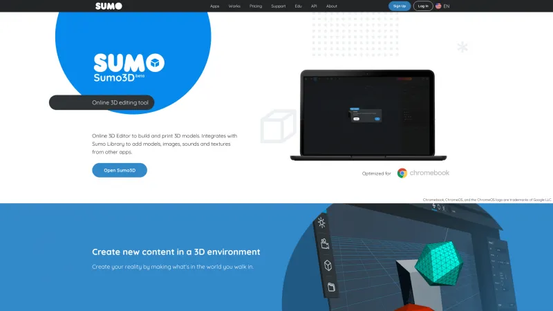 Homepage of Sumo3D