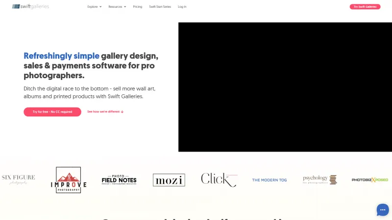 Homepage of Swift Galleries