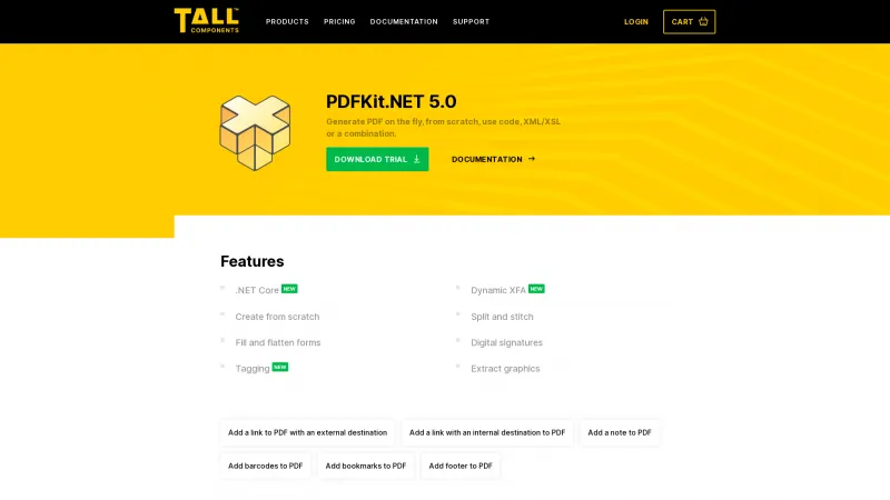 Homepage of PDFKit.NET 5.0