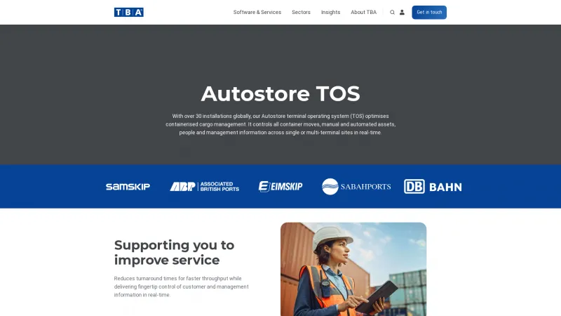 Homepage of Autostore