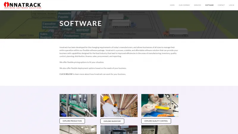 Homepage of Innatrack