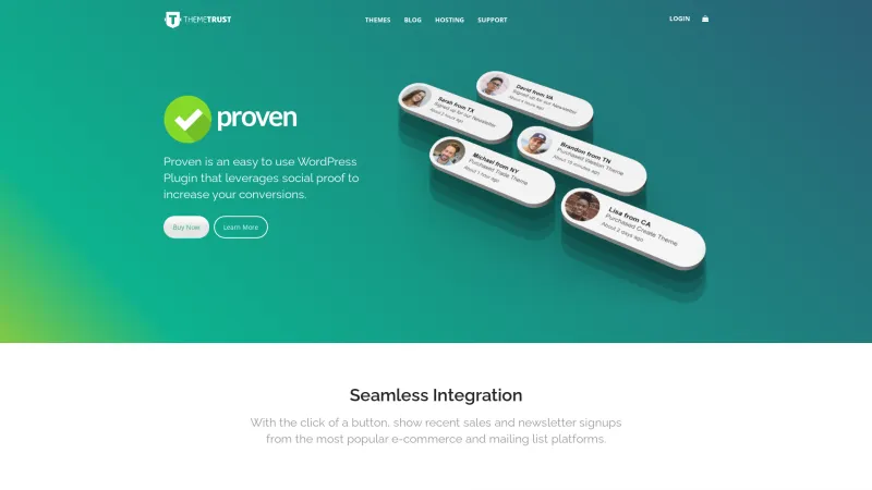 Homepage of Proven