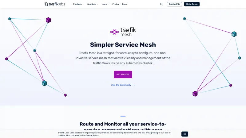 Homepage of Traefik Mesh