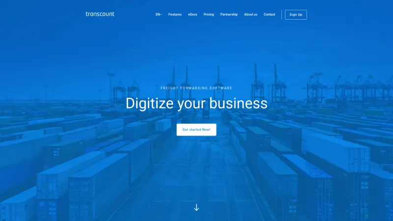 Homepage of Transcount