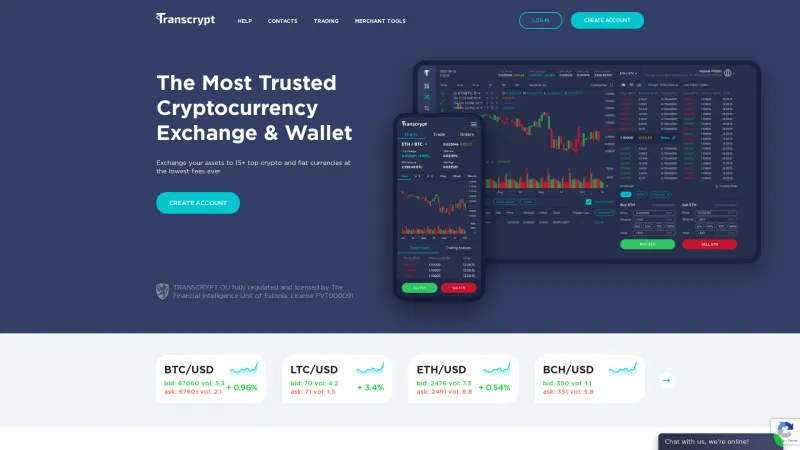 Homepage of Transcrypt