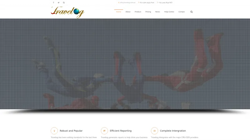 Homepage of Travelog