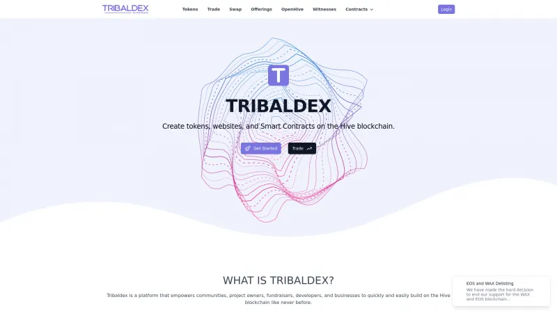 Homepage of Tribaldex