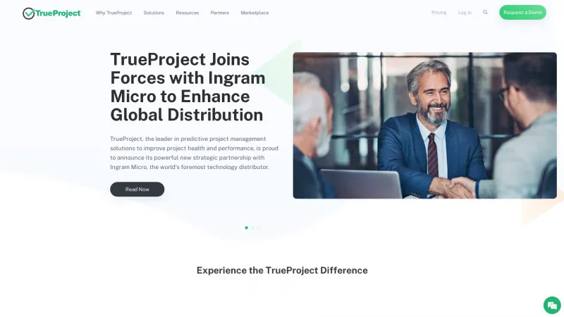 Homepage of TrueProject