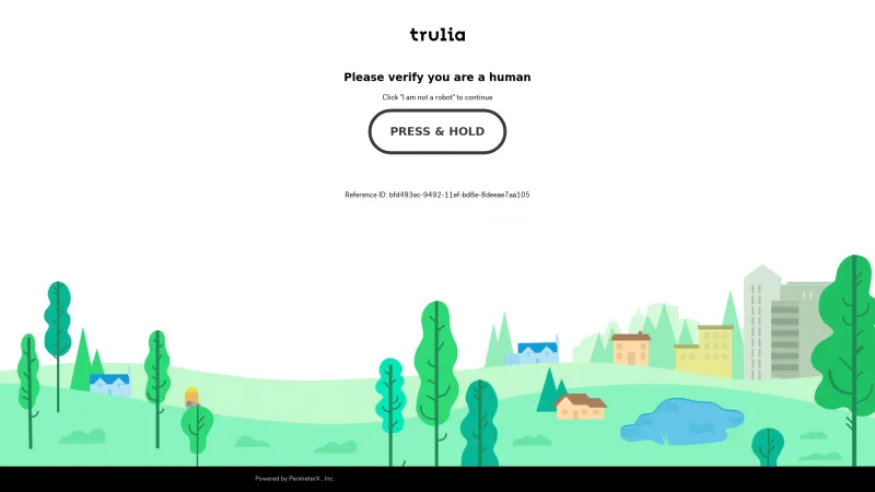 Homepage of Trulia