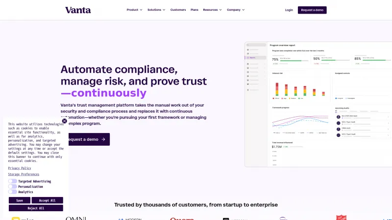 Homepage of Trustpage