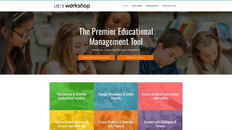 Homepage of UEIS Workshop