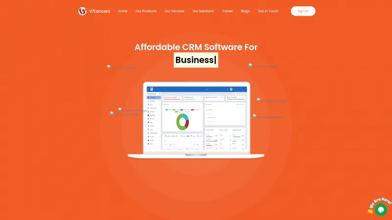 Homepage of EezyCRM