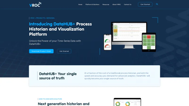 Homepage of DataHUB+