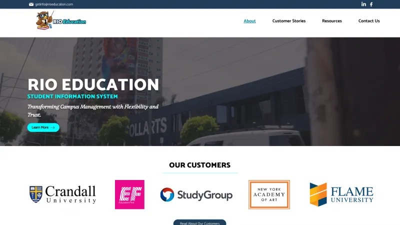 Homepage of RIO Education