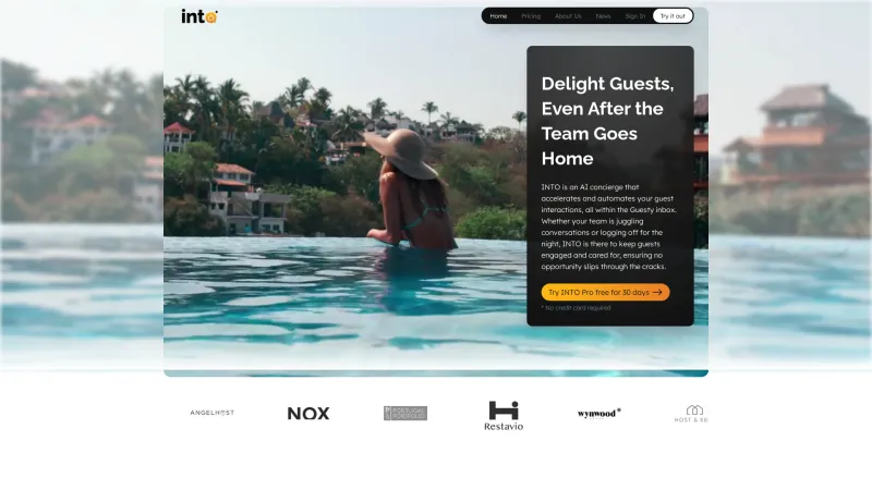 Homepage of Into