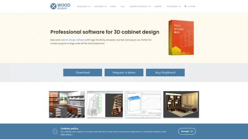 Homepage of Polyboard