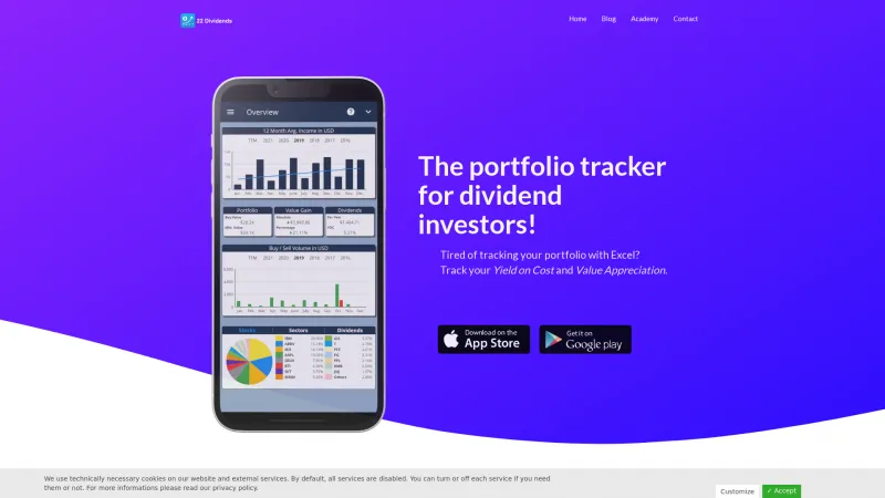 Homepage of 22 Dividends