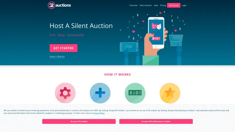 Homepage of 32auctions