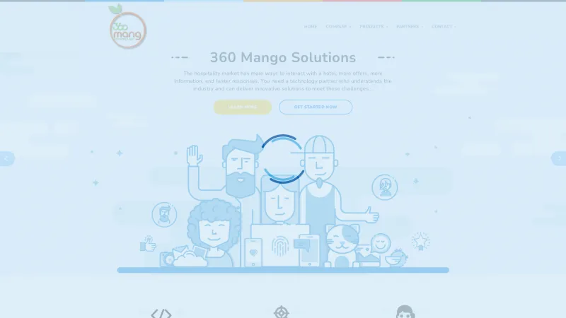 Homepage of 360HMS