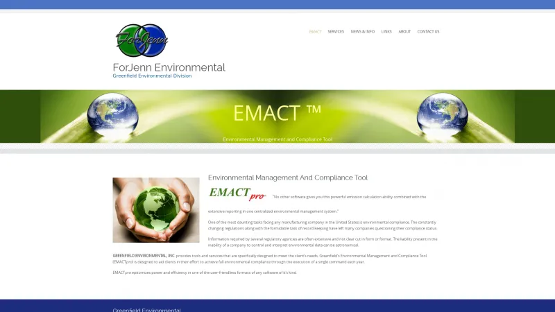 Homepage of EMACT